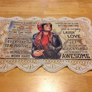 Inspirational Quotes Wall Art Metal Sign, New